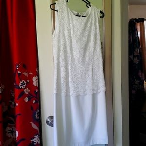 White Eyelet Lace Dress